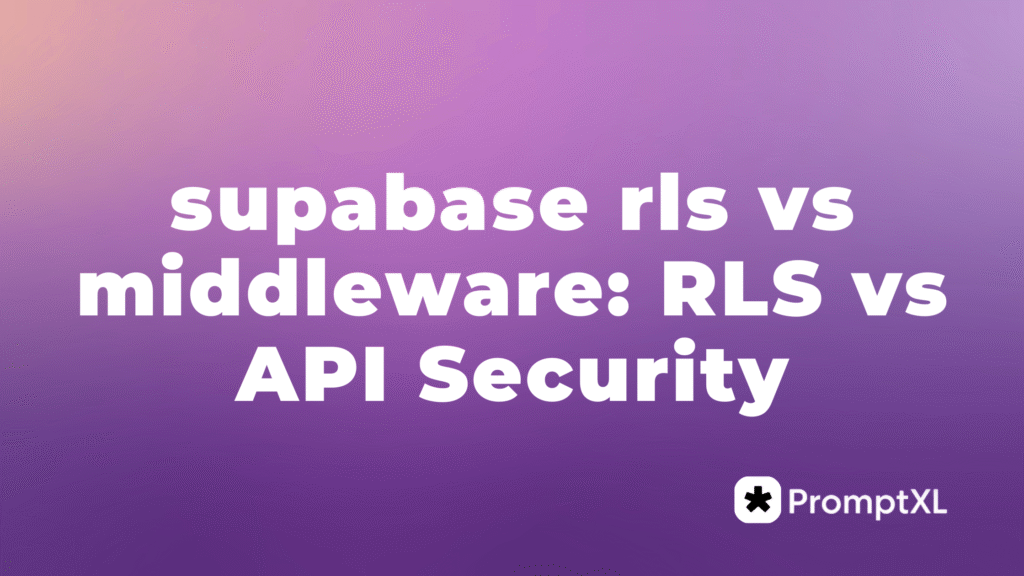 supabase rls vs middleware: RLS vs API Security