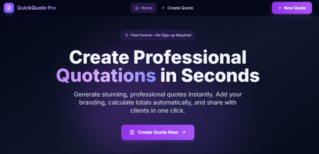 free online quotation genarator