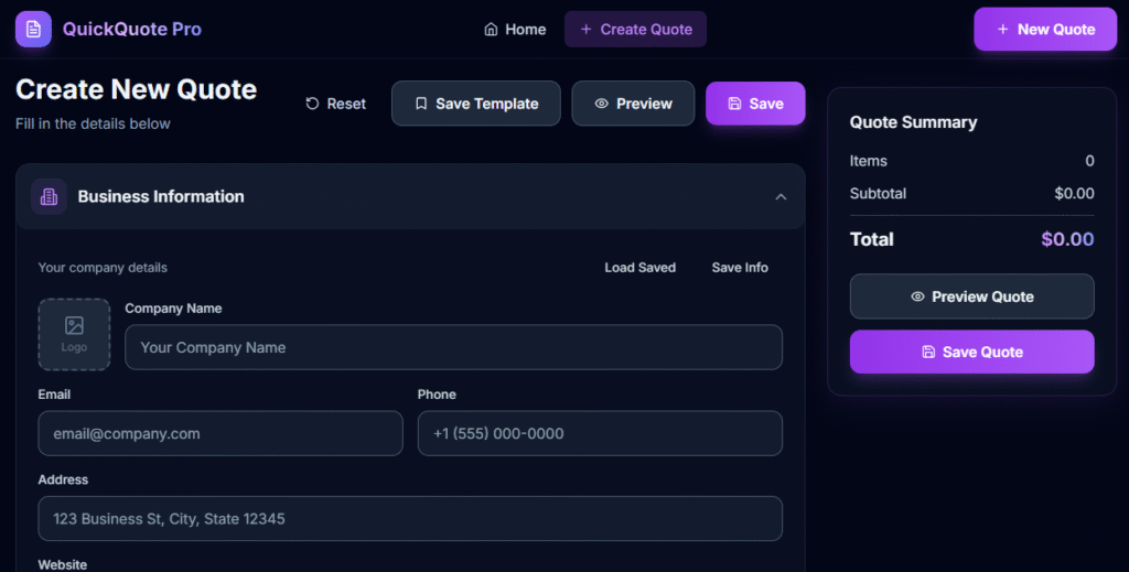 free online quotation generator