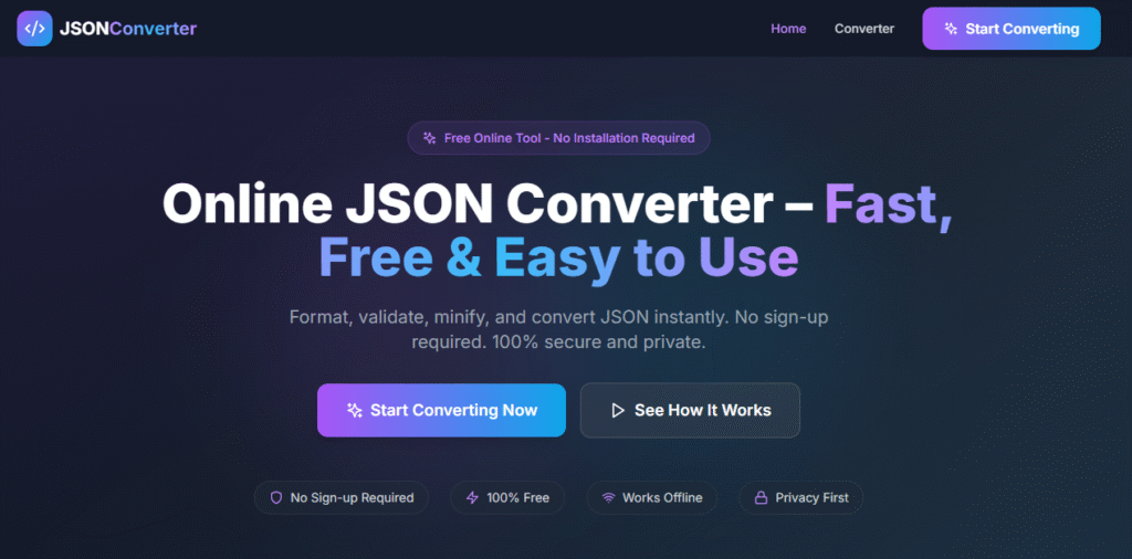 online json converter