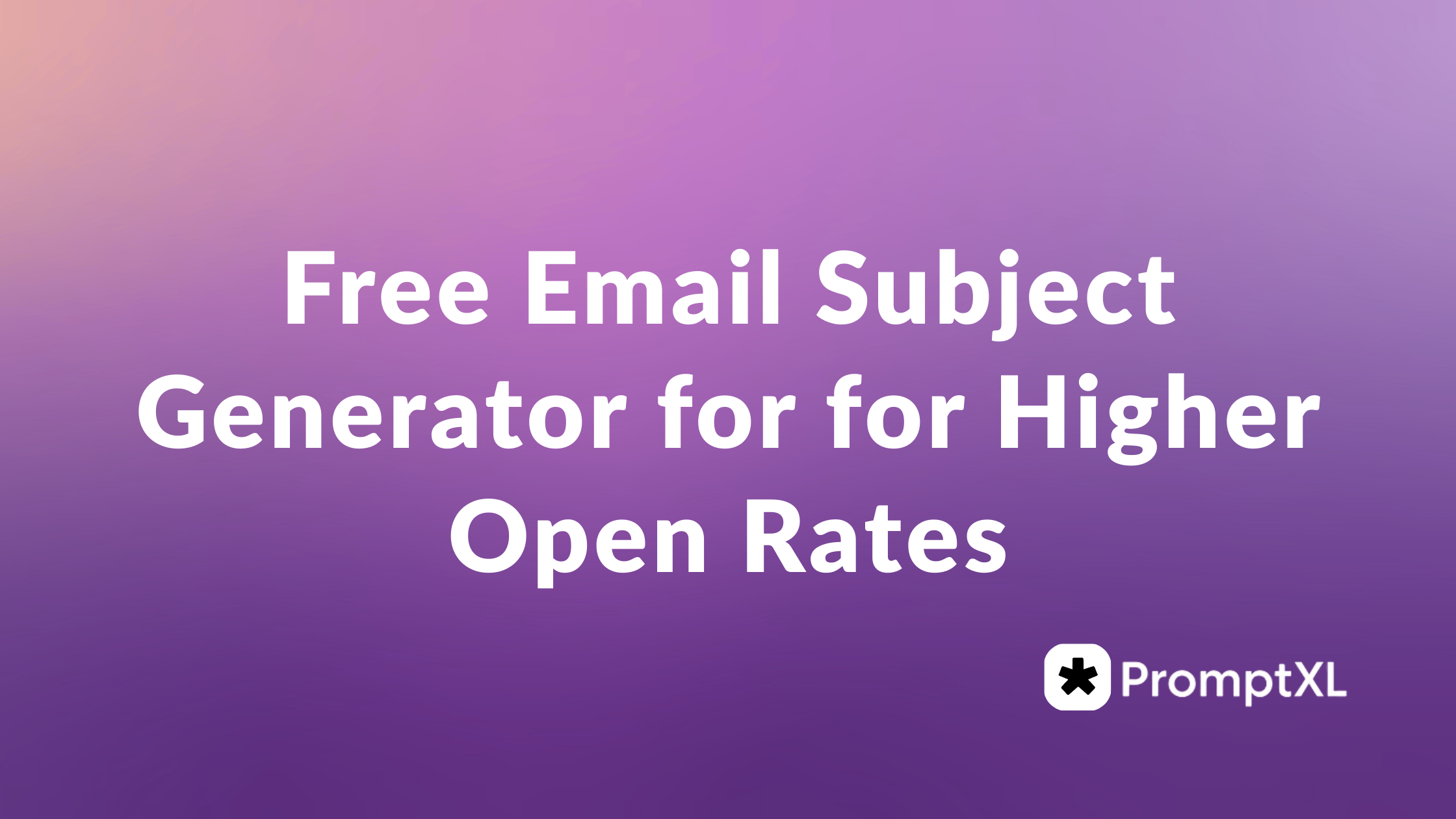 Free Email Subject Generator